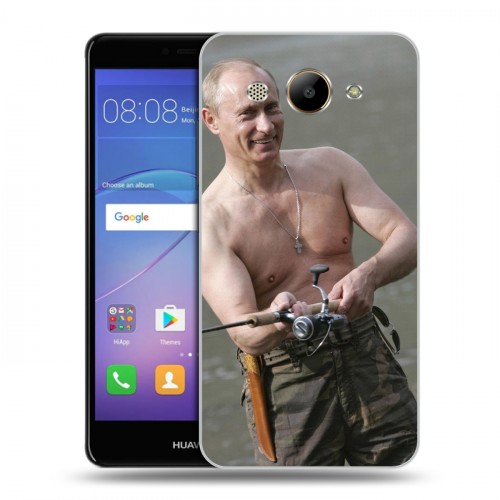 Дизайнерский пластиковый чехол для Huawei Y3 (2017) В.В.Путин