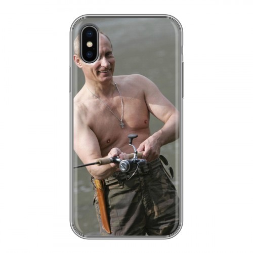 Дизайнерский силиконовый чехол для Iphone x10 В.В.Путин