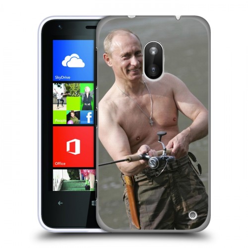 Дизайнерский пластиковый чехол для Nokia Lumia 620 В.В.Путин