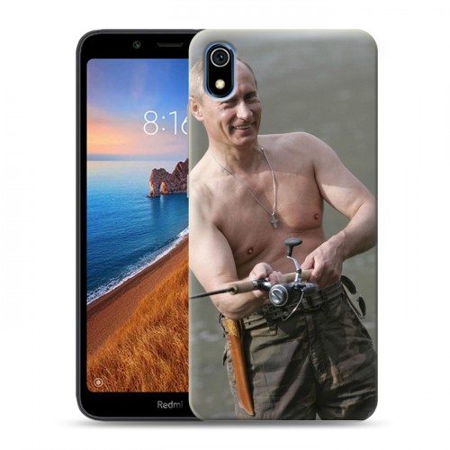 Дизайнерский силиконовый чехол для Xiaomi RedMi 7A В.В.Путин