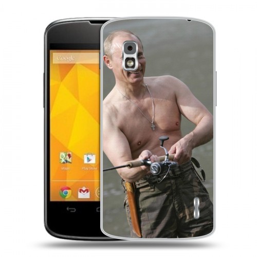 Дизайнерский пластиковый чехол для LG Google Nexus 4 В.В.Путин