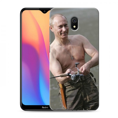 Дизайнерский силиконовый с усиленными углами чехол для Xiaomi RedMi 8A В.В.Путин