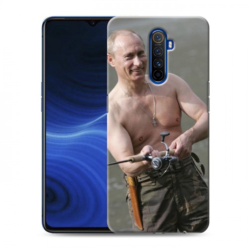 Дизайнерский силиконовый с усиленными углами чехол для Realme X2 Pro В.В.Путин