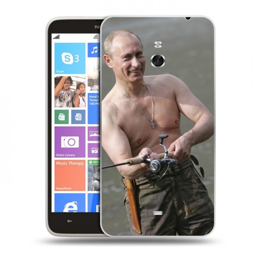 Дизайнерский пластиковый чехол для Nokia Lumia 1320 В.В.Путин