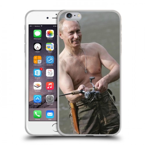 Дизайнерский силиконовый чехол для Iphone 6 Plus/6s Plus В.В.Путин