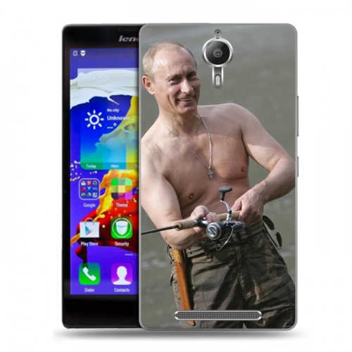 Дизайнерский пластиковый чехол для Lenovo P90 В.В.Путин