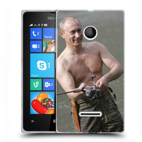 Дизайнерский пластиковый чехол для Microsoft Lumia 435 В.В.Путин