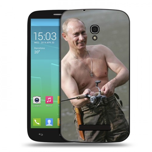 Дизайнерский пластиковый чехол для Alcatel One Touch Pop S9 В.В.Путин