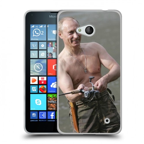 Дизайнерский пластиковый чехол для Microsoft Lumia 640 В.В.Путин