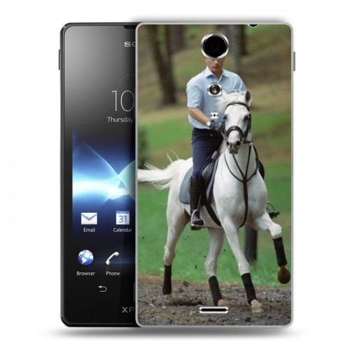 Дизайнерский пластиковый чехол для Sony Xperia TX В.В.Путин