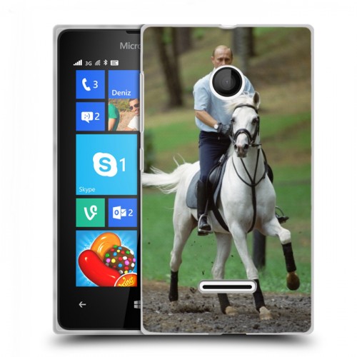 Дизайнерский пластиковый чехол для Microsoft Lumia 435 В.В.Путин