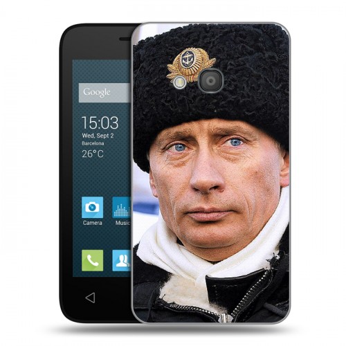 Дизайнерский силиконовый чехол для Alcatel One Touch Pixi 4 (4) В.В.Путин