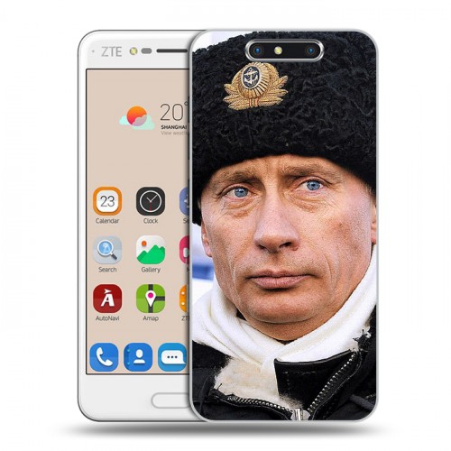 Дизайнерский пластиковый чехол для ZTE Blade V8 В.В.Путин