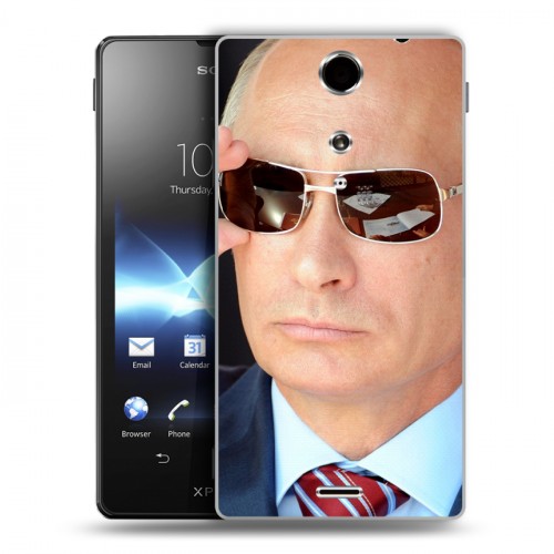 Дизайнерский пластиковый чехол для Sony Xperia TX В.В.Путин