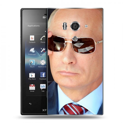 Дизайнерский пластиковый чехол для Sony Xperia acro S В.В.Путин