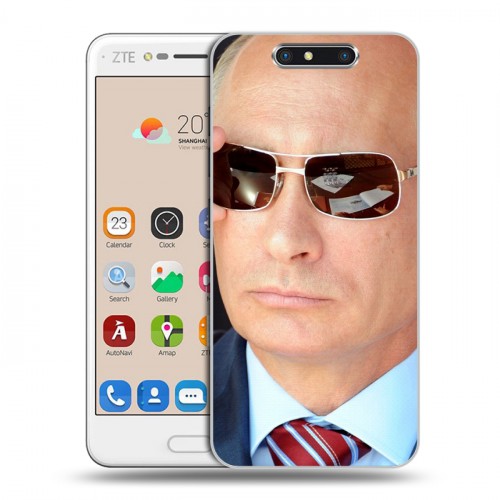 Дизайнерский пластиковый чехол для ZTE Blade V8 В.В.Путин