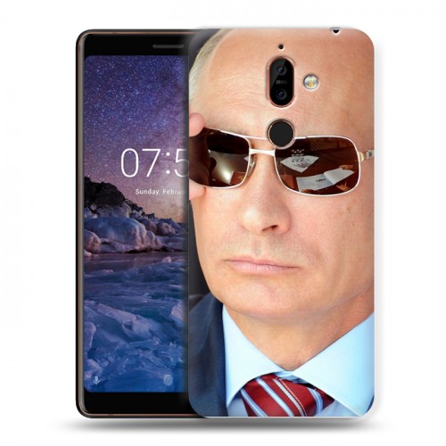 Дизайнерский пластиковый чехол для Nokia 7 Plus В.В.Путин