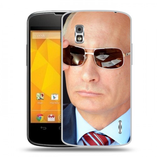 Дизайнерский пластиковый чехол для LG Google Nexus 4 В.В.Путин