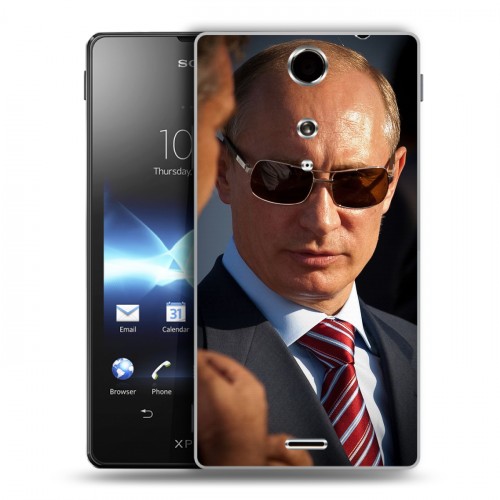 Дизайнерский пластиковый чехол для Sony Xperia TX В.В.Путин