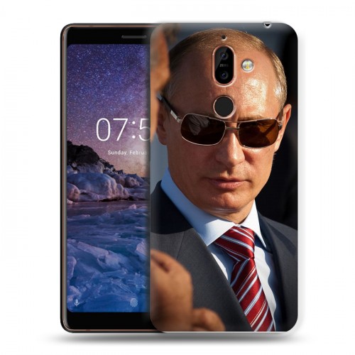 Дизайнерский пластиковый чехол для Nokia 7 Plus В.В.Путин