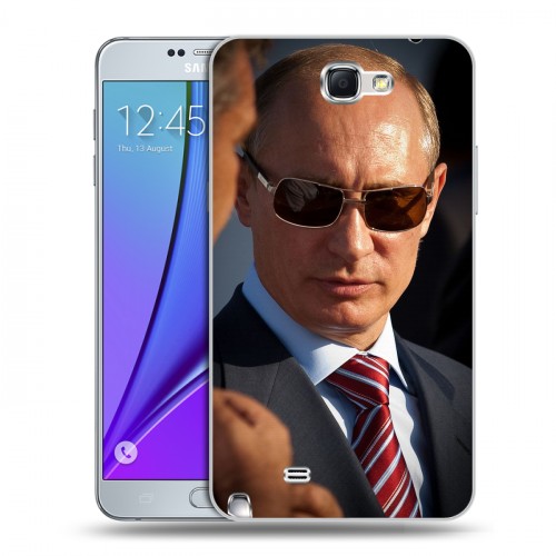 Дизайнерский пластиковый чехол для Samsung Galaxy Note 2 В.В.Путин