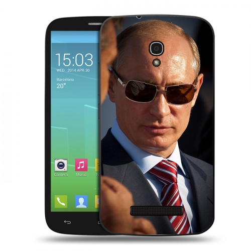 Дизайнерский пластиковый чехол для Alcatel One Touch Pop S9 В.В.Путин