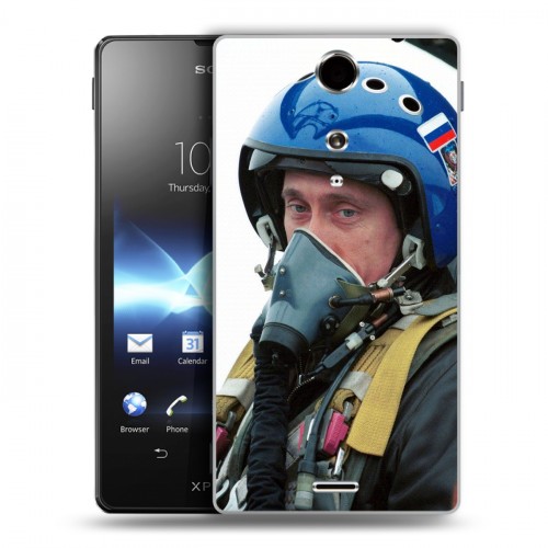 Дизайнерский пластиковый чехол для Sony Xperia TX В.В.Путин