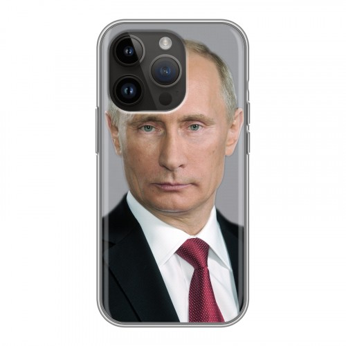 Дизайнерский силиконовый чехол для Iphone 14 Pro В.В.Путин