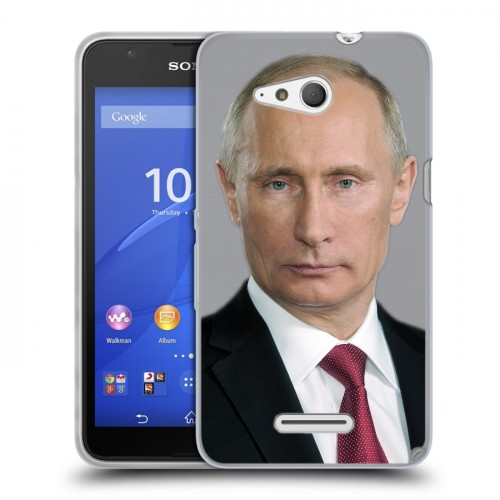 Дизайнерский силиконовый чехол для Sony Xperia E4g В.В.Путин