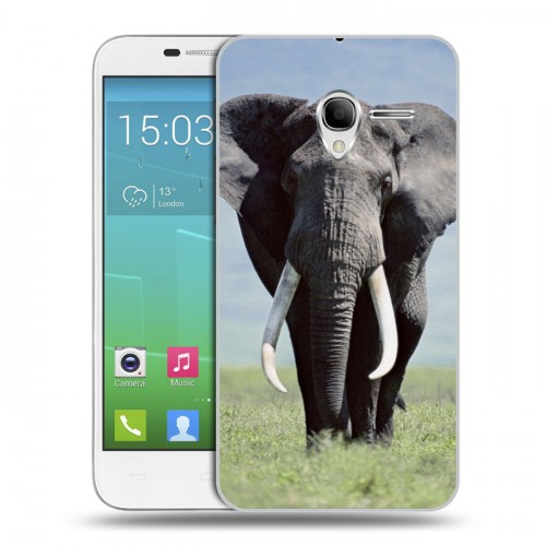 Дизайнерский силиконовый чехол для Alcatel One Touch POP 3 5 Слоны