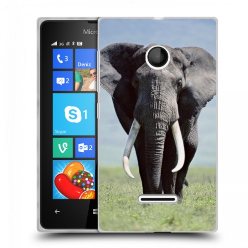 Дизайнерский пластиковый чехол для Microsoft Lumia 435 Слоны