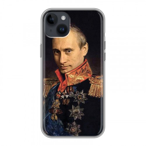 Дизайнерский пластиковый чехол для Iphone 14 Plus В.В.Путин
