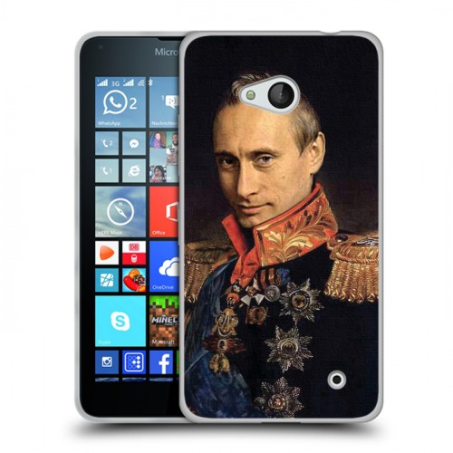 Дизайнерский пластиковый чехол для Microsoft Lumia 640 В.В.Путин