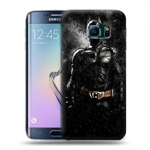Дизайнерский пластиковый чехол для Samsung Galaxy S6 Edge Бэтмен
