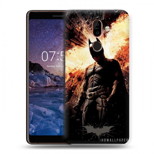 Дизайнерский пластиковый чехол для Nokia 7 Plus Бетмэн