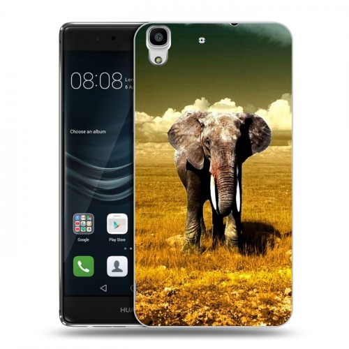 Дизайнерский пластиковый чехол для Huawei Y6II Слоны