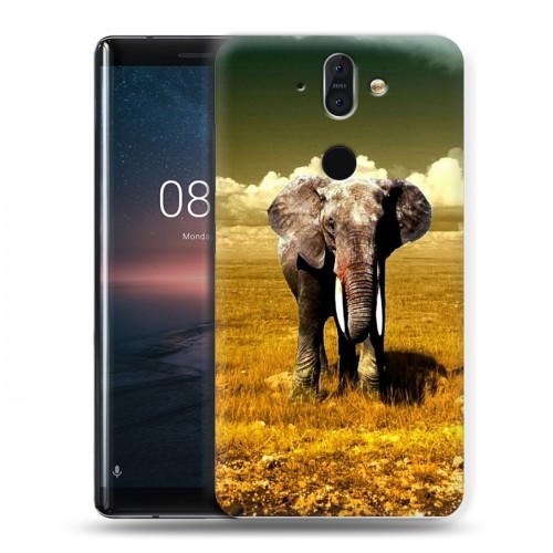 Дизайнерский пластиковый чехол для Nokia 8 Sirocco Слоны