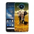 Дизайнерский силиконовый чехол для Nokia 8.3 Слоны