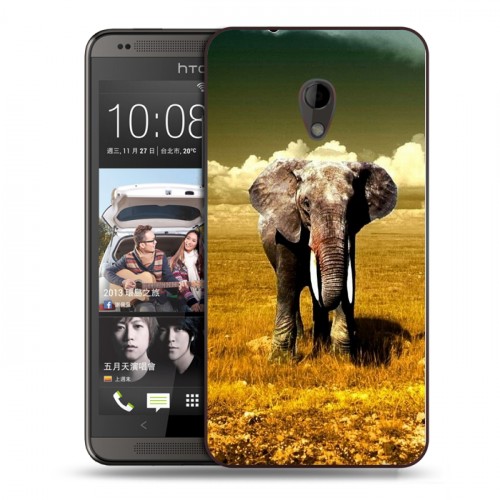 Дизайнерский пластиковый чехол для HTC Desire 700 Слоны