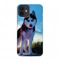 Дизайнерский силиконовый чехол для Iphone 12 Собаки