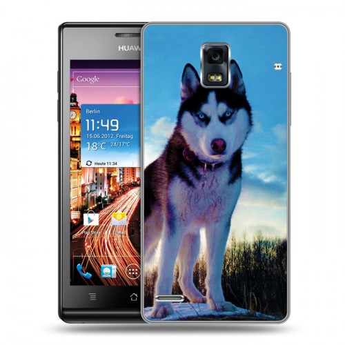 Дизайнерский пластиковый чехол для Huawei Ascend P1 Собаки