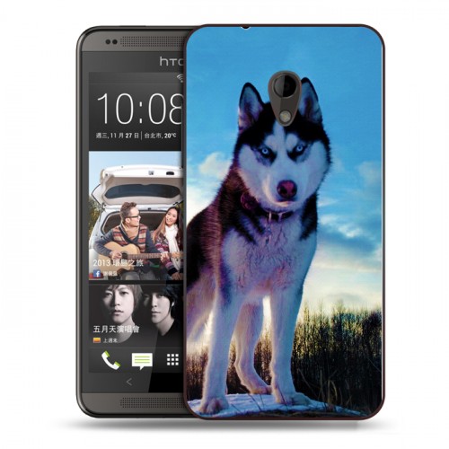 Дизайнерский силиконовый чехол для HTC Desire 700 Собаки