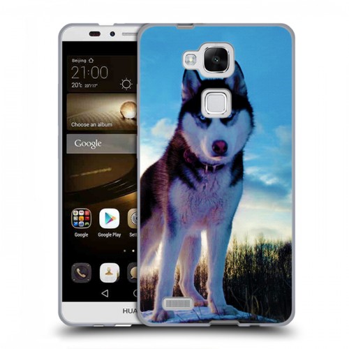 Дизайнерский силиконовый чехол для Huawei Ascend Mate 7 Собаки