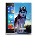 Дизайнерский пластиковый чехол для Microsoft Lumia 435 Собаки