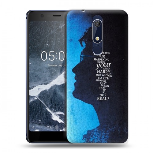 Дизайнерский пластиковый чехол для Nokia 5.1 Гарри поттер