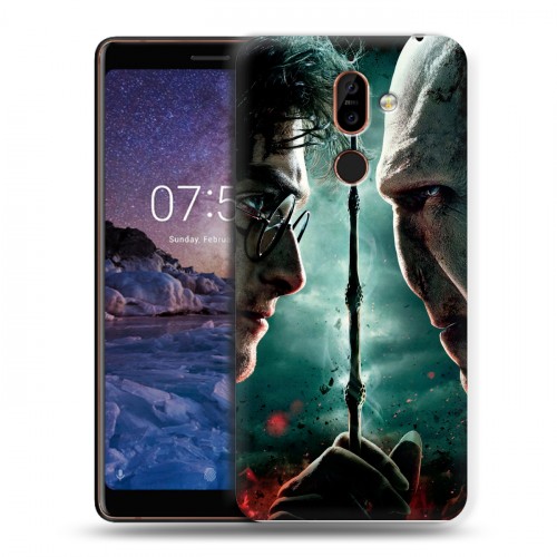 Дизайнерский пластиковый чехол для Nokia 7 Plus Гарри поттер