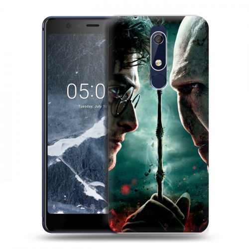 Дизайнерский пластиковый чехол для Nokia 5.1 Гарри поттер