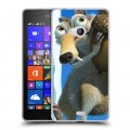 Дизайнерский пластиковый чехол для Microsoft Lumia 540 Ледниковый период