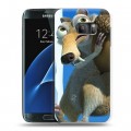 Дизайнерский силиконовый с усиленными углами чехол для Samsung Galaxy S7 Ледниковый период