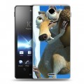 Дизайнерский пластиковый чехол для Sony Xperia TX Ледниковый период